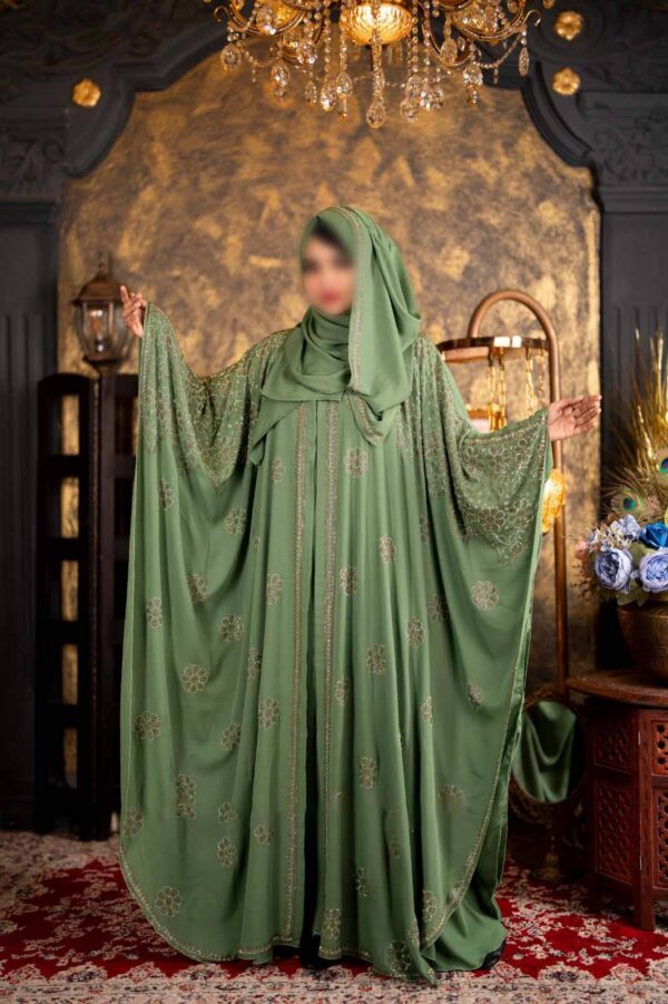 new-four-part-abaya-green