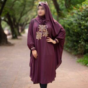 short-abaya-maroon