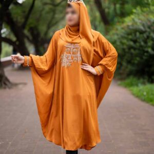 short-abaya-orange