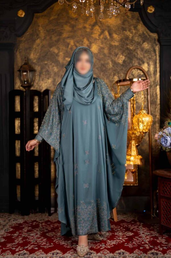 zafran-multi-stone-abaya-teal